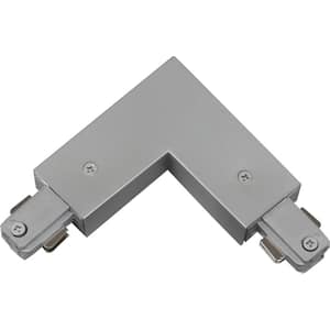 Silver Gray "L" Connector (90) for 120-Volt 2-Circuit/1-Neutral Track Systems