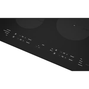 24 in. Glass Electric Induction Cooktop in Black with 4 Burner Elements for Small Space