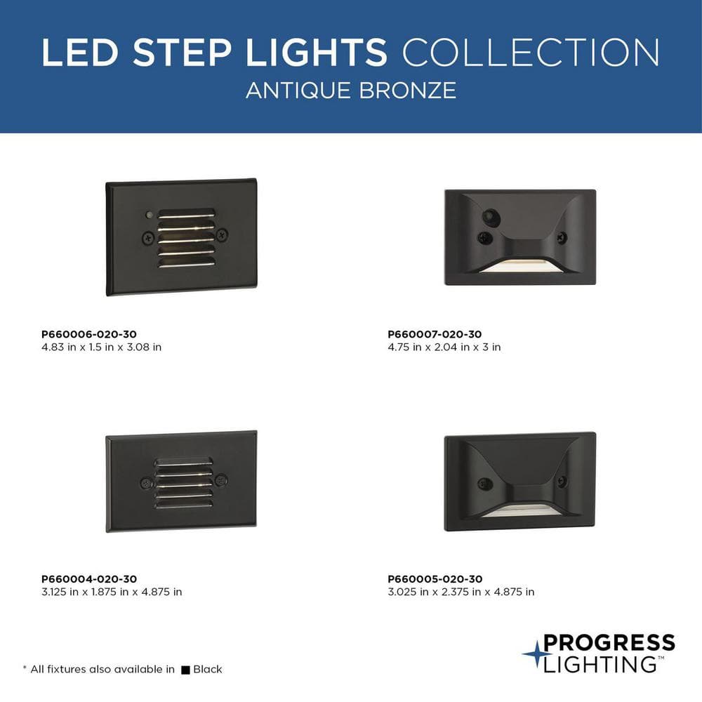 Antique Bronze Dimmable LED Step/Wall Light