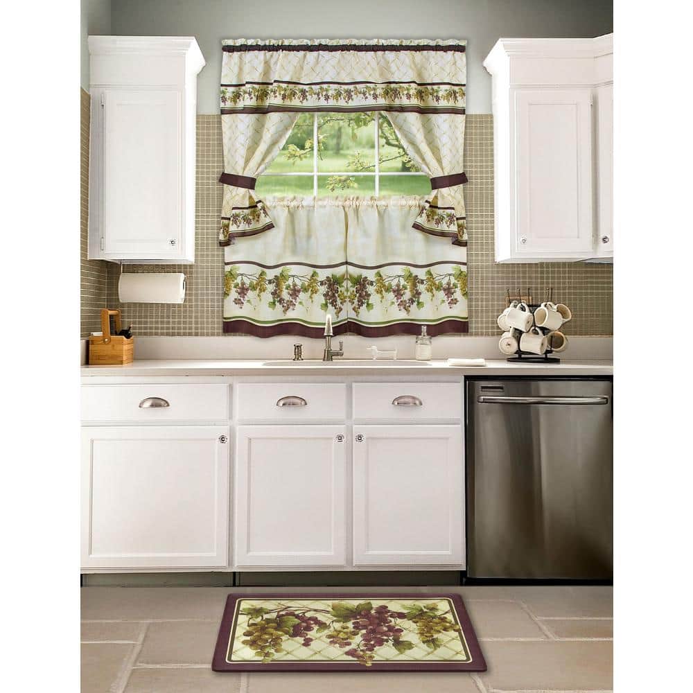 Tuscany Printed PVC Foam Anti-Fatigue Kitchen Mat, 18" x 30"