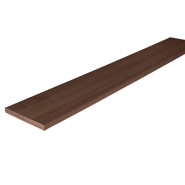 Fiberon Concordia Horizon 3/4 in. x 7-1/4 in. x 12 ft. Tudor Brown Capped Composite Riser Decking Board
