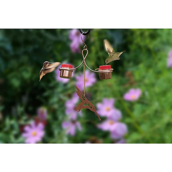 Monarch Abode Monarch Pure Copper Hand Hammered Hanging Bird Bath