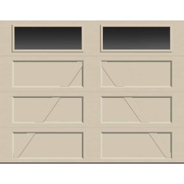 Clopay Bridgeport Steel Design x 9 ft. x 7 ft. Non-Insulated White