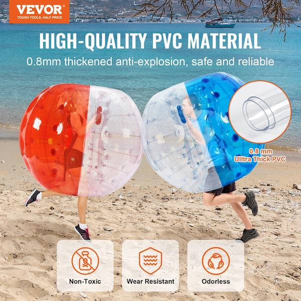 VEVOR Inflatable Bumper Balls 2-Pack 5 ft. /1.5M Body Sumo Zorb
