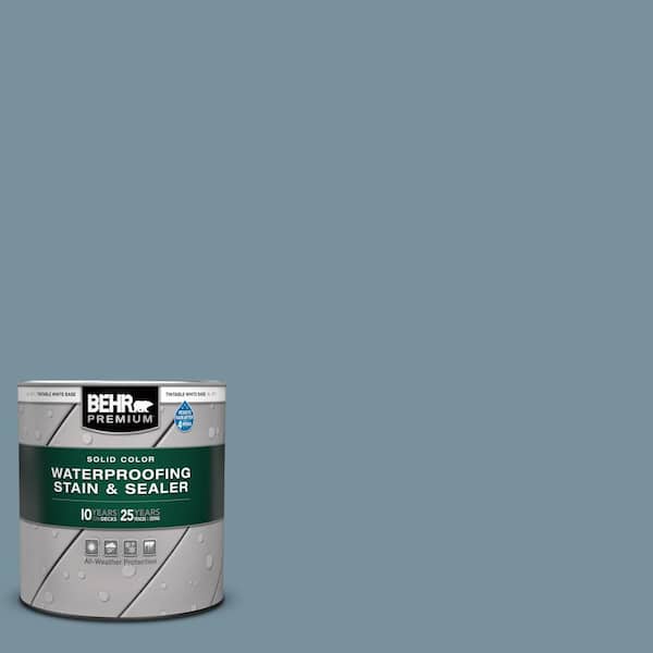 BEHR PREMIUM 1 qt. #SC-213 Nordic Blue Solid Color Waterproofing Exterior Wood Stain and Sealer