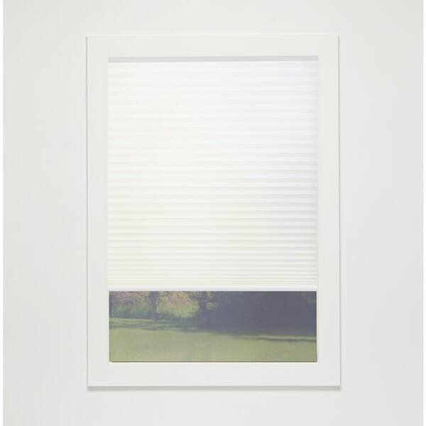 Perfect Lift Window Treatment White Cordless Light Filtering Eco Polyester Cellular Shades - 20.5 in. W x 54 in. L