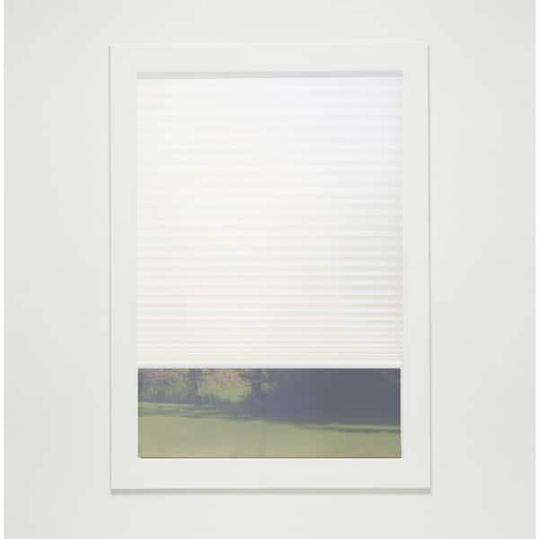 White Cordless Light Filtering Eco Polyester Cellular Shades - 31 in. W x 36 in. L