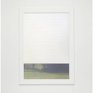 White Cordless Light Filtering Eco Polyester Cellular Shades - 51 in. W x 48 in. L