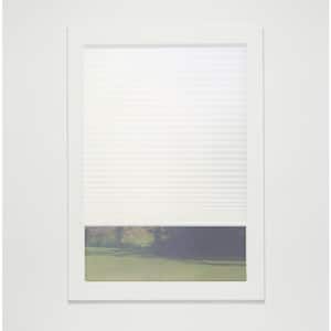 White Cordless Light Filtering Eco Polyester Cellular Shades - 72 in. W x 60 in. L