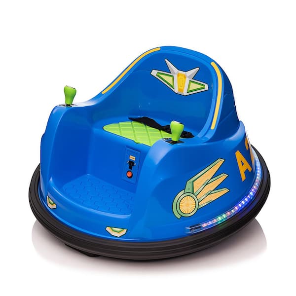 TOBBI 6-Volt Kids Bumper Car Electric Battery Powered Ride on Vehicle Toy with 360 Spin and LED Lights