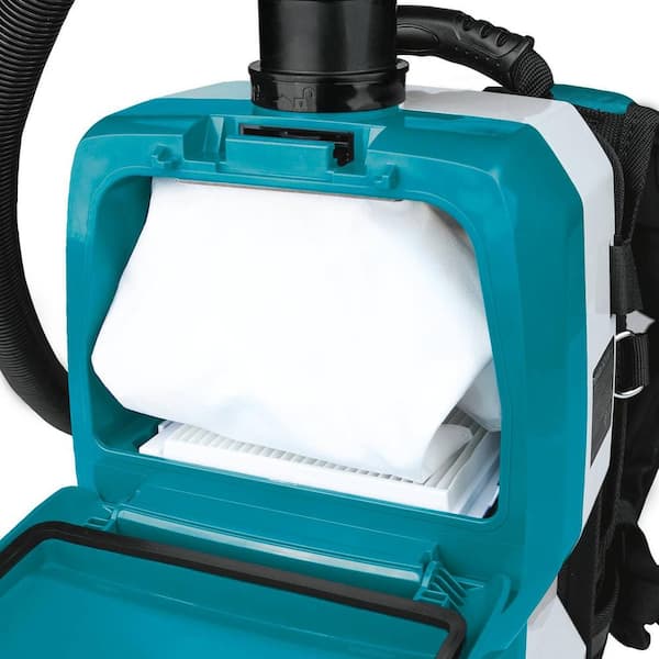 Makita 18V X2 LXT Lithium-Ion (36V) Gal. HEPA Backpack Dry Dust Extractor Kit, AWS Capable (5.0 Ah) XCV10PTX - The Home Depot