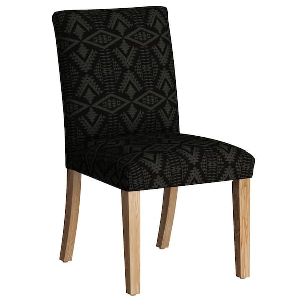 Skyline Furniture Diamond River Tonal Charcoal Dining Chair
