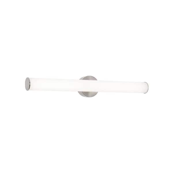 AFX Leia 4 in. 1-Light Satin Nickel LED Vanity Light