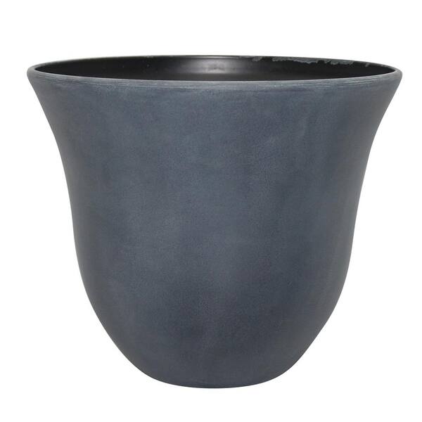 Southern Patio Lily 15 in. x 12.44 in. Gray High-Density Planter