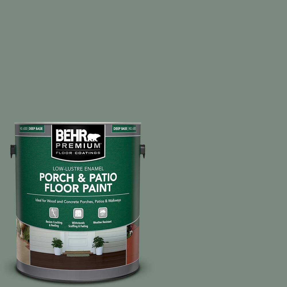 1 gal. #MS-61 Frosted Green Low-Lustre Enamel Interior/Exterior Porch and Patio Floor Paint price history on PriceWatchPro