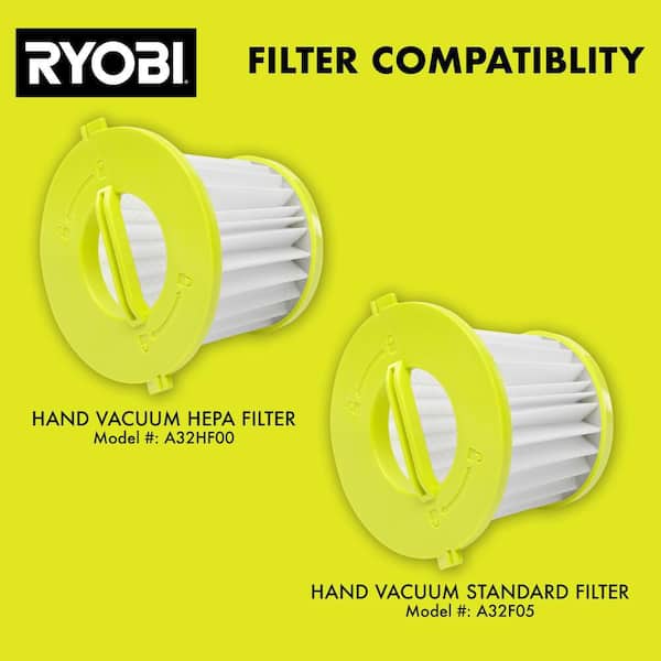 RYOBI - ONE+ 18V Cordless Hand Vacuum with Powered Brush (Tool Only)