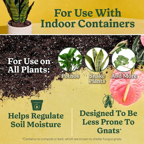 Indoor Potting Mix for All Plants 16 qt. Soil For Indoor Container Plants, Use with Houseplants and More