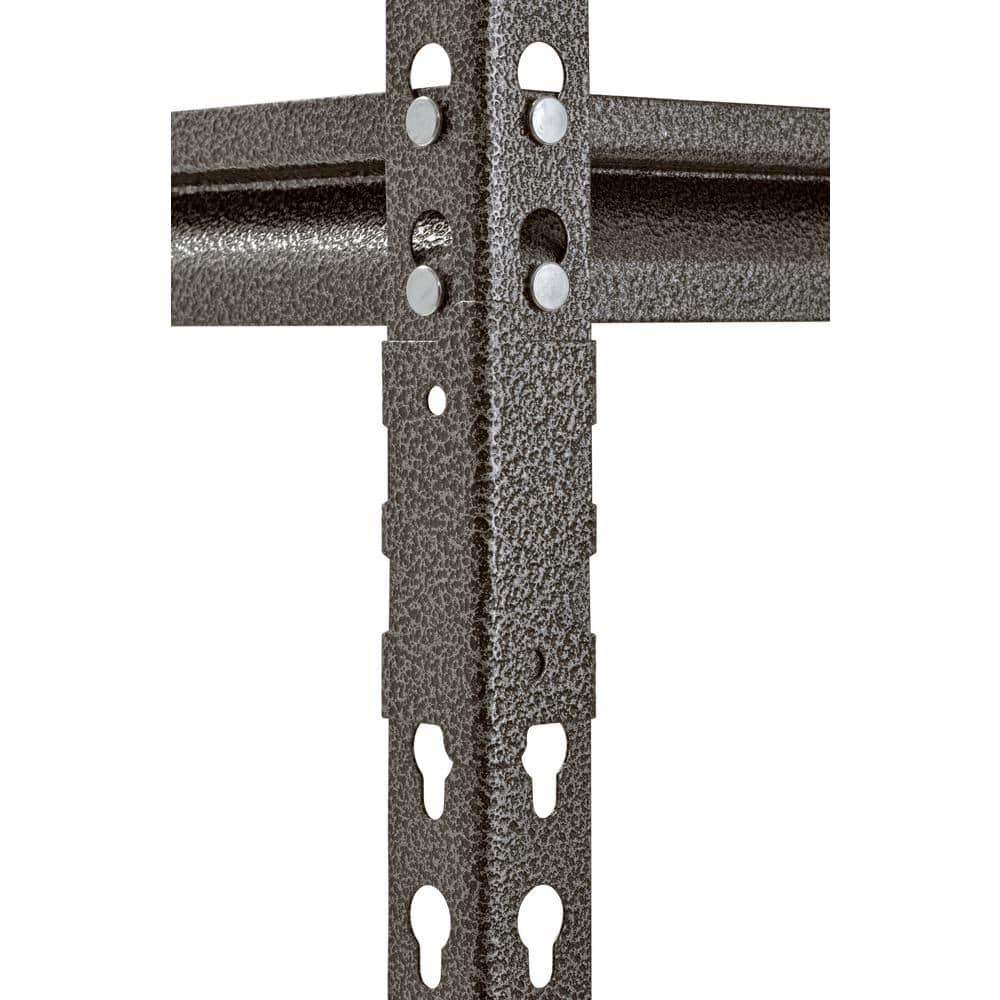 Silver Vein 5-Shelf Steel Storage Rack with Adjustable Shelves