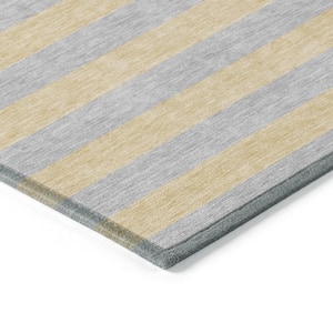 Chantille ACN530 Silver 1 ft. 8 in. x 2 ft. 6 in. Machine Washable Indoor/Outdoor Geometric Area Rug