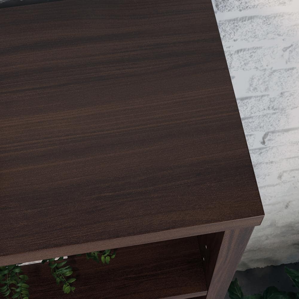 Noble Elm Adjustable 5-Shelf Bookcase