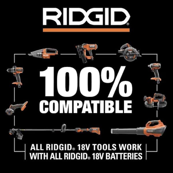 Ridgid 18V Cordless Professional High Temp Glue Gun Kit with 2.0 Ah Battery and Charger