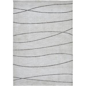Shawn – Blend of Ivory and Sand 7 ft. 10 in. x 10 ft. 2 in Micro Polyester Machine Knitted Area Rug