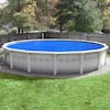 Robelle Heavy-Duty Space Age 24 ft. Round Blue/Silver Above Ground Pool  Solar Cover 24S-8SBD BOX-K - The Home Depot