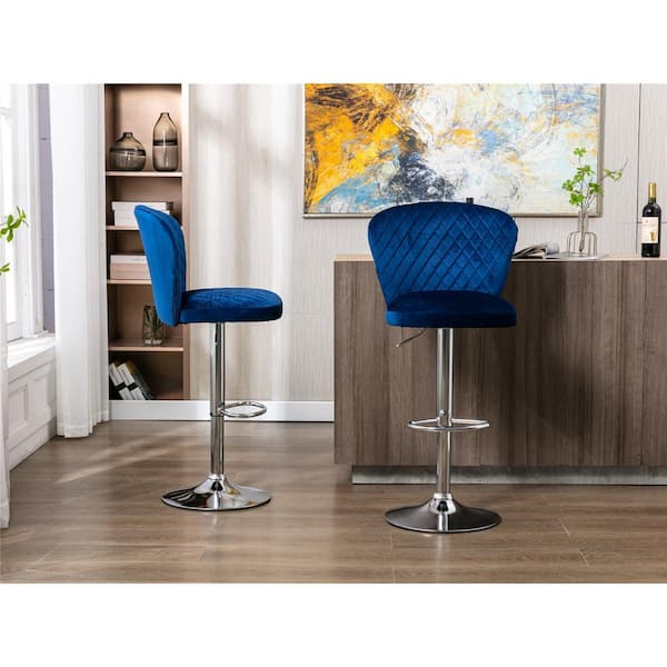 navy counter height bar stools