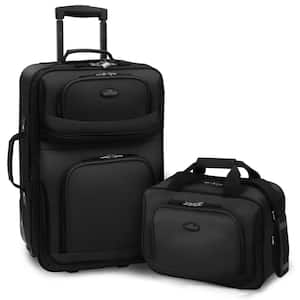 ELITE LUGGAGE Cedar 4-Piece Black Softside Lightweight Rolling Luggage Set  EL08134K - The Home Depot