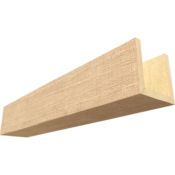 Ekena Millwork Endurathane 8 in. H x 4 in. W x 8 ft. L Rough Cedar Sonora Desert Faux Wood Beam