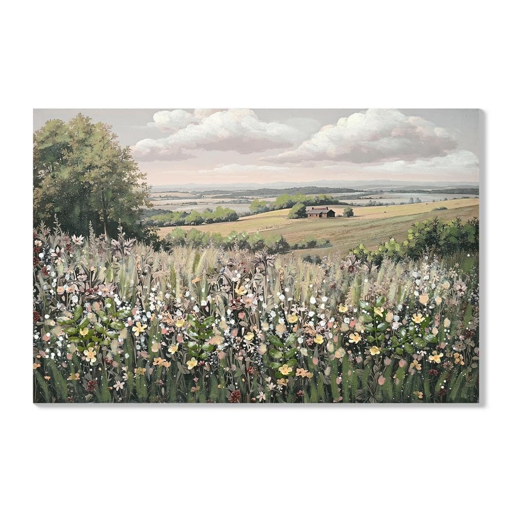 吹奏楽：『WILDFLOWERS』『DEJA VIEW』『SIGNATURES』 Tradrou Framed Floral Vintage Landscape Canvas Wall Art, 24&quot