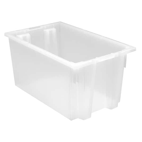 Small Plastic Box, 4.3 X 2.3 X 1.5 Stackable Mini Plastic