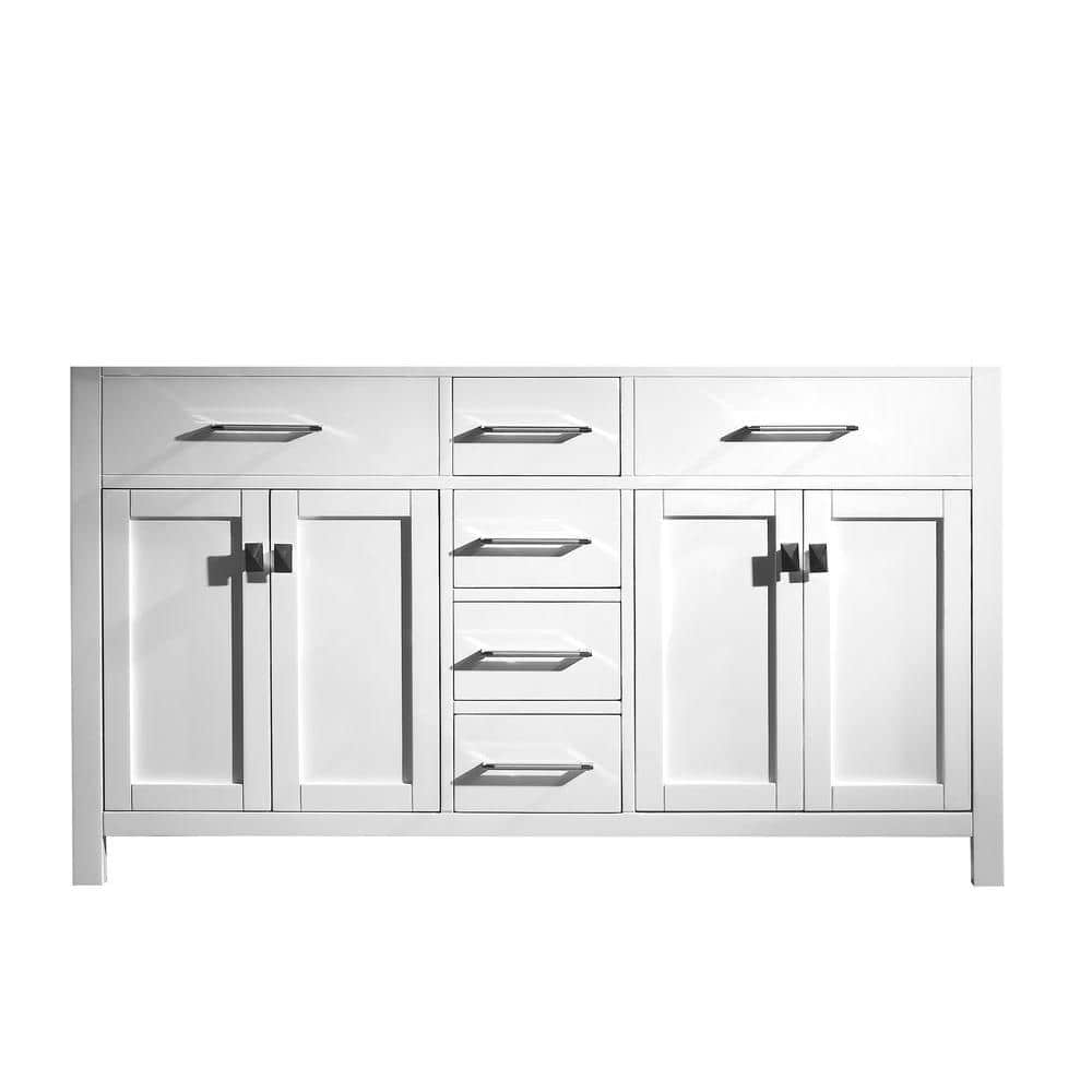 Reviews For Virtu Usa Caroline 60 In W Bath Vanity Cabinet Only In White Md2060 Cab Wh The Home Depot