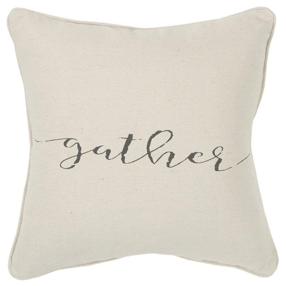 Natural Graphic Polyester 20 in. x 20 in. Throw Pillow price history on PriceWatchPro