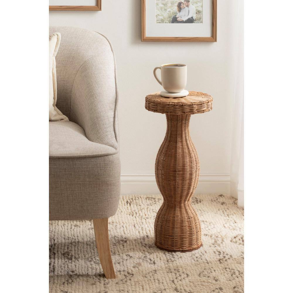 Sula 10 in. Natural Round Natural Material End Table - thumbnail 8