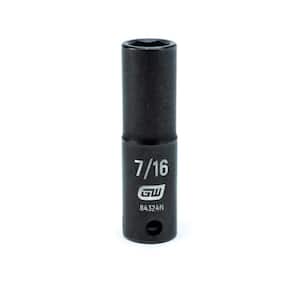 3/8 in. Drive 6 Point SAE Deep Impact Socket 7/16 in.