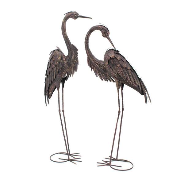 Zaer Ltd. International Set of 2 Standing Garden Cranes