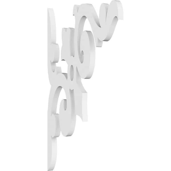 Ekena Millwork 5/8 in. W x 14 in. H x 8 in. D PVC Whitman Bracket