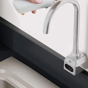 Zurn 0.5 GPM AquaSense Wall Mount 5-3/8 in. Gooseneck Sensor Faucet with Gear-driven Ceramic Cartridge, Hydropower