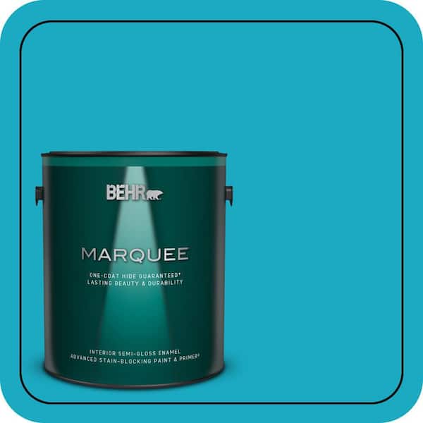 BEHR MARQUEE 1 gal. #P480-5 High Dive Semi-Gloss Enamel Interior Paint & Primer