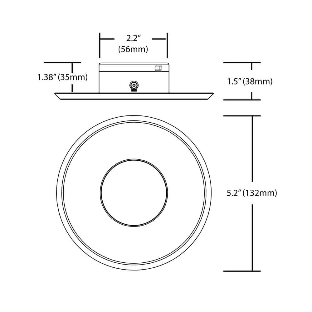 Sleek Satin White 4" LED Flush Mount Ceiling Light, Energy-Efficient