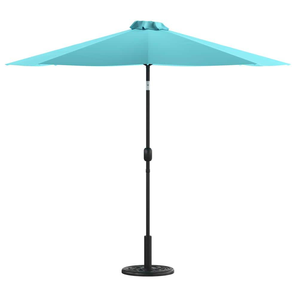 Carnegy Avenue Market 9 ft. Patio Umbrella in Teal CGA-GM-508969-TE-HD ...