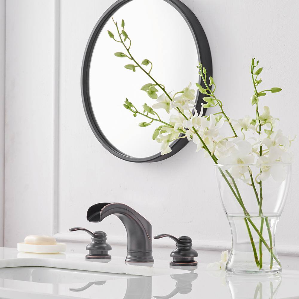 Oil-Rubbed Bronze 2-Handle Waterfall Bathroom Faucet