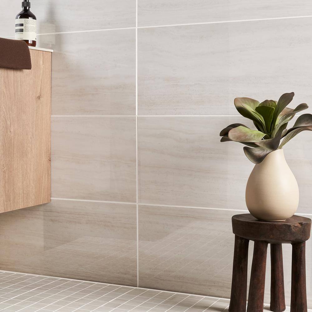 Roswell 12x24 Polished White Porcelain Tile