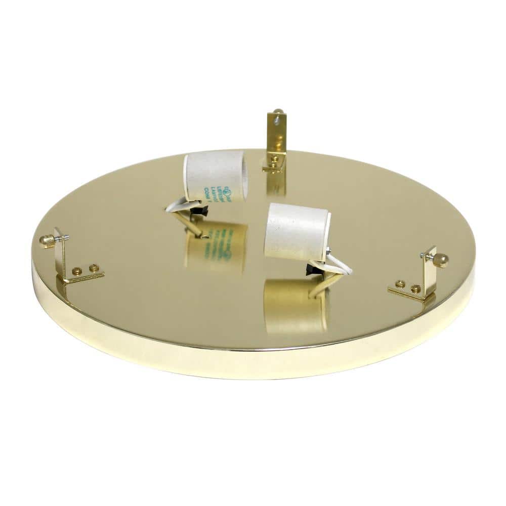 Elipse Gold Crystal 12" Contemporary Ceiling Flush Mount