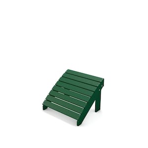 Adirondack Green Recycled Plastic Outdoor Ottoman