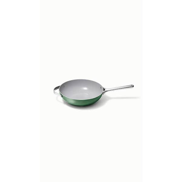 Cookware+ 5 in. Sage Ceramic Nonstick Stir Fry Pan