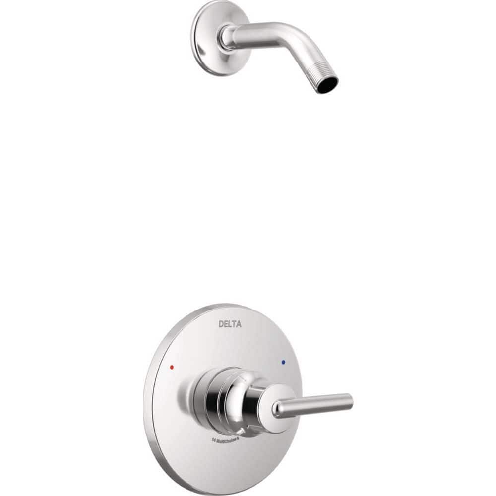 UPC 034449714495 product image for Trinsic 1-Handle Wall Mount Shower Faucet Trim Kit in Chrome (Valve and Showerhe | upcitemdb.com