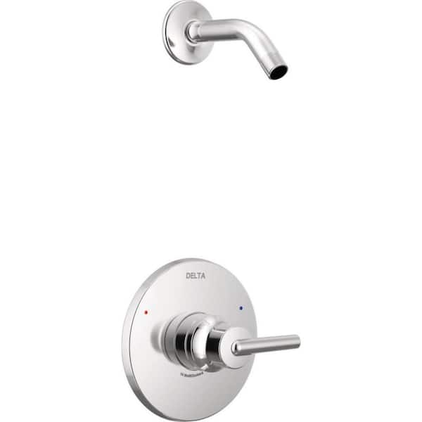 Delta Trinsic 1-Handle Wall Mount Shower Faucet Trim Kit in Chrome (Valve and Showerhead Not Included)