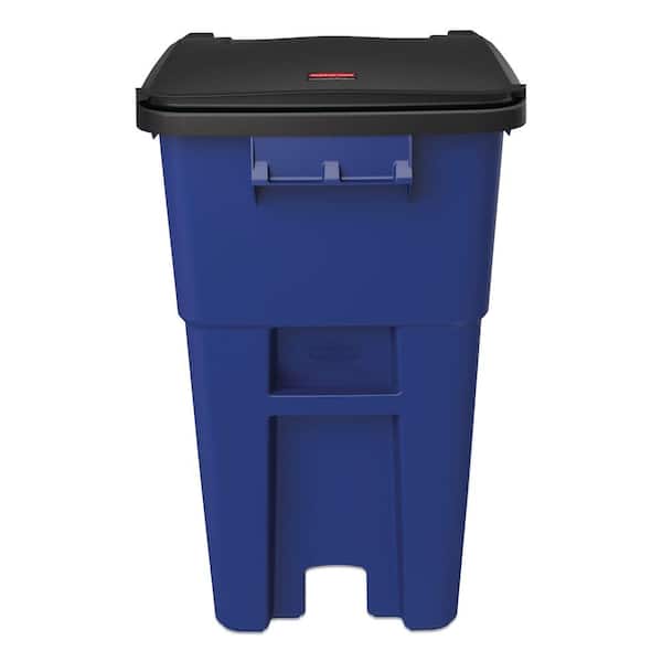 Rubbermaid 50 Gal. Recycling Trash Can with Lid - Dazey's Supply
